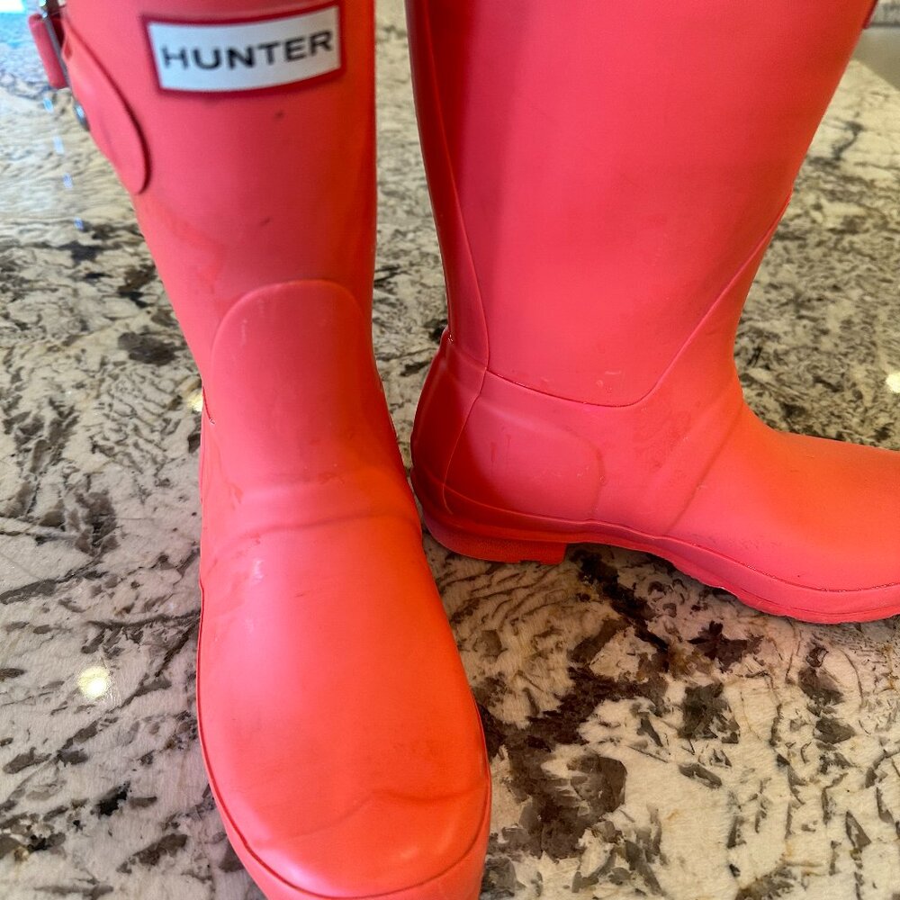 Women's Coral Hunter Boots I Size 5